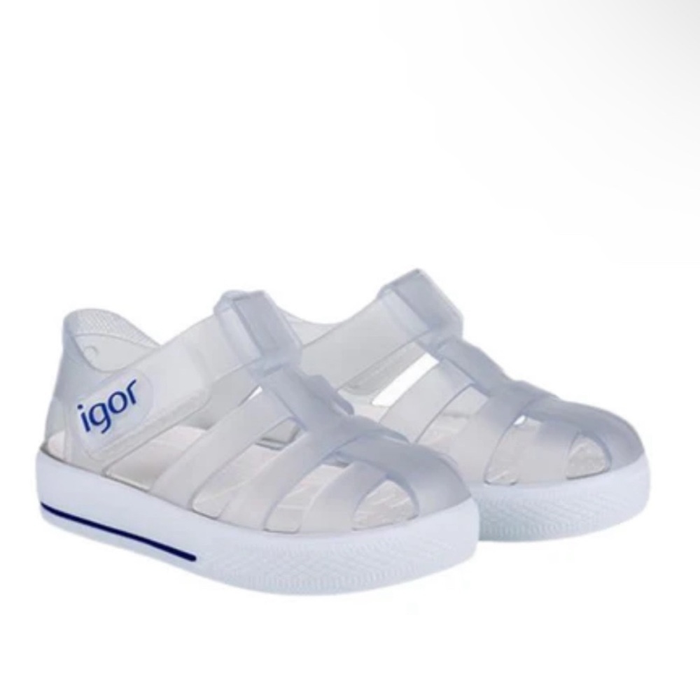 Igor Kids Transparent White Water Shoes. Euro size 20